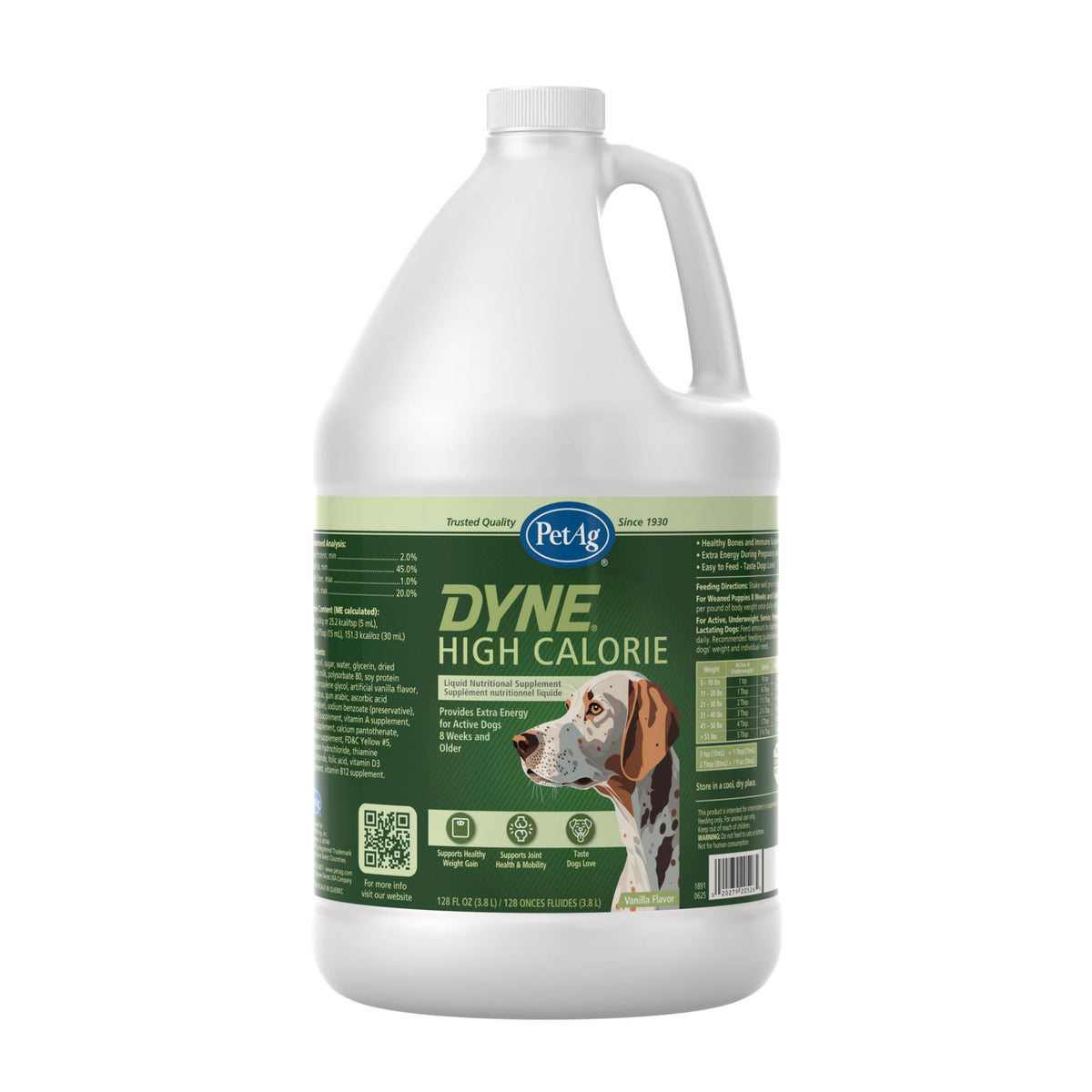 Dyne PetAg, bouteille haute calorie prête à soutenir l'énergie des chiens et chiots.