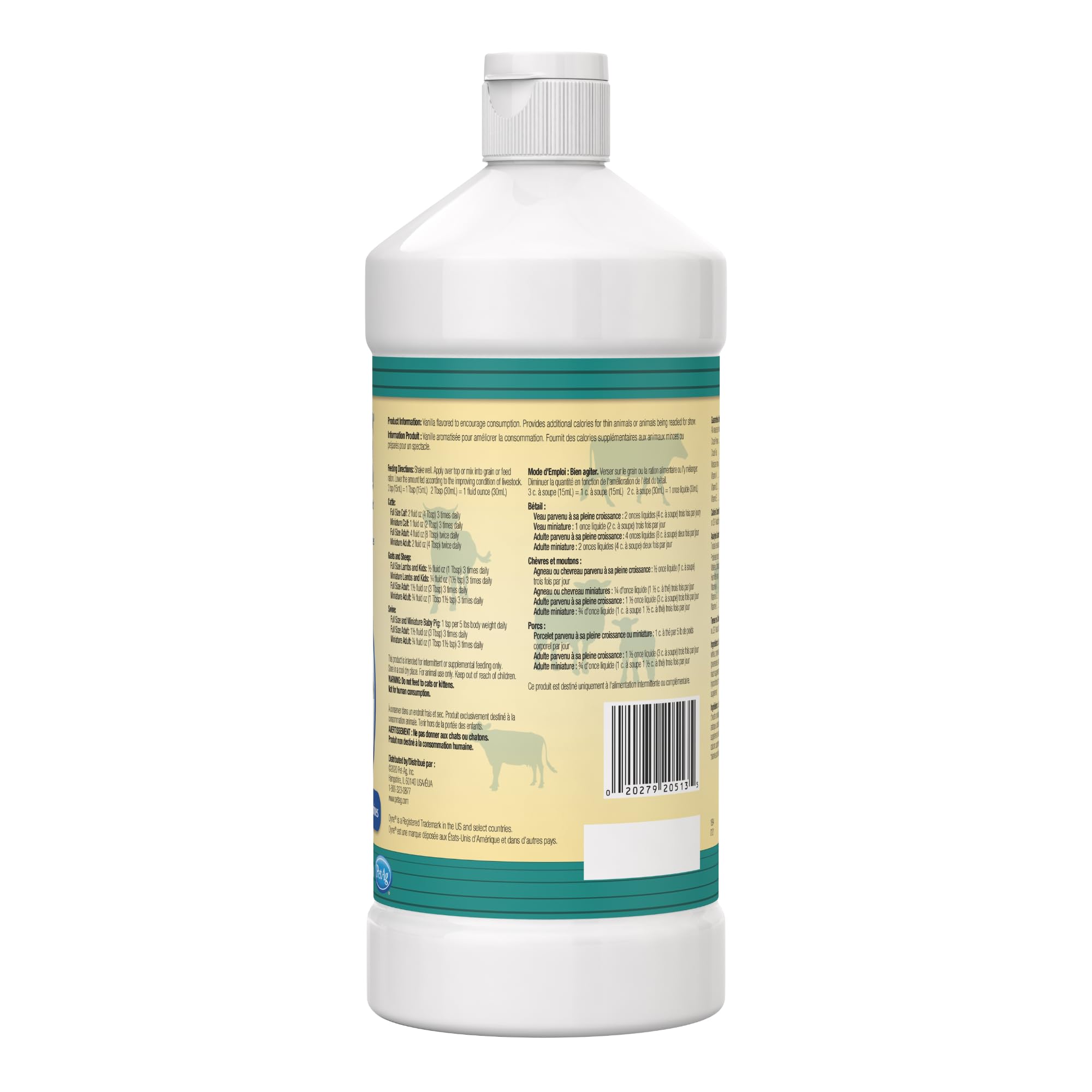 PetAg Dyne flacon énergie pour le bétail