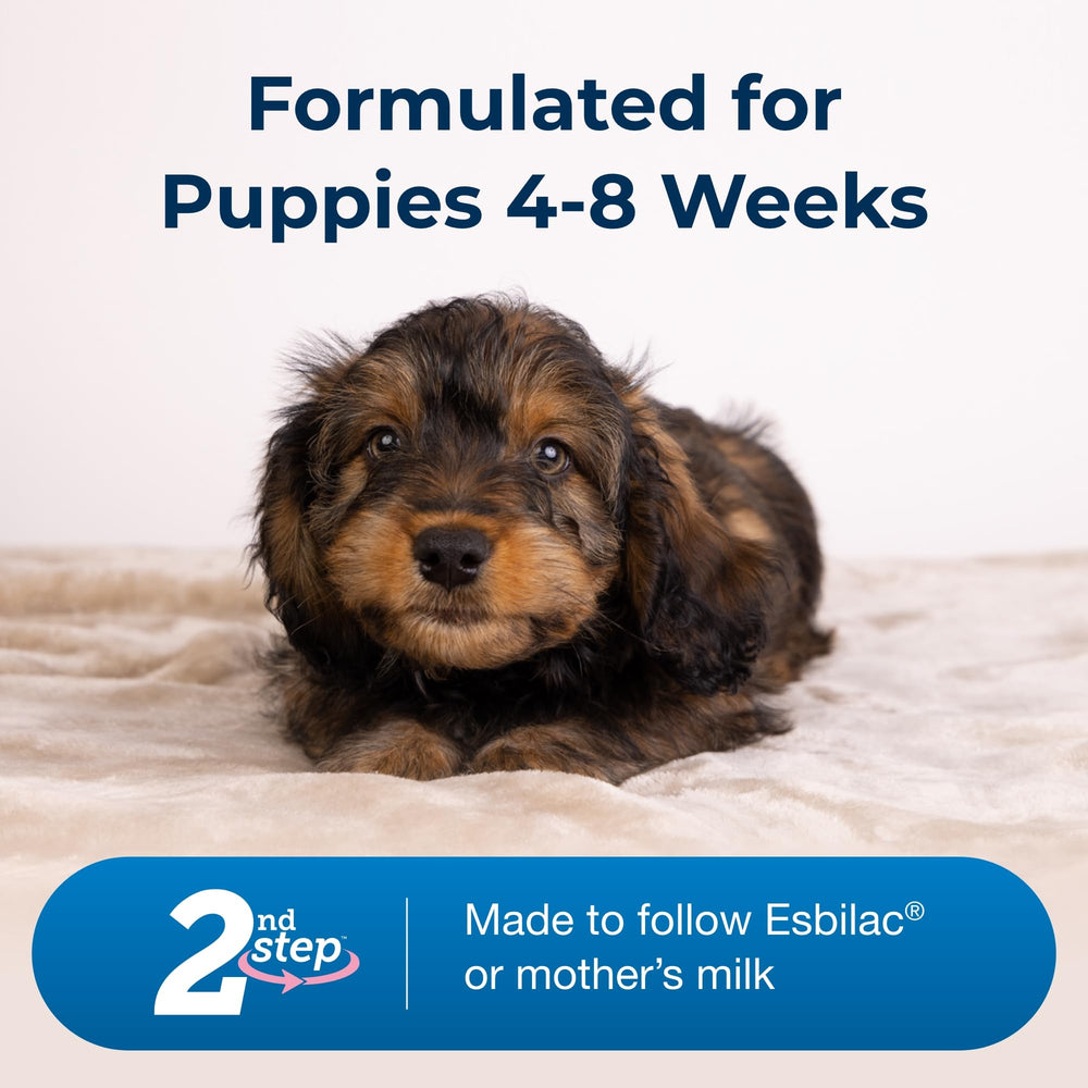 Protéine de lait naturelle Esbilac 2e étape, digestion facilitée pour chiots.