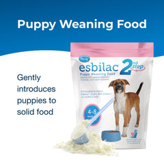 Mélange facile avec eau tiède pour chiots.
