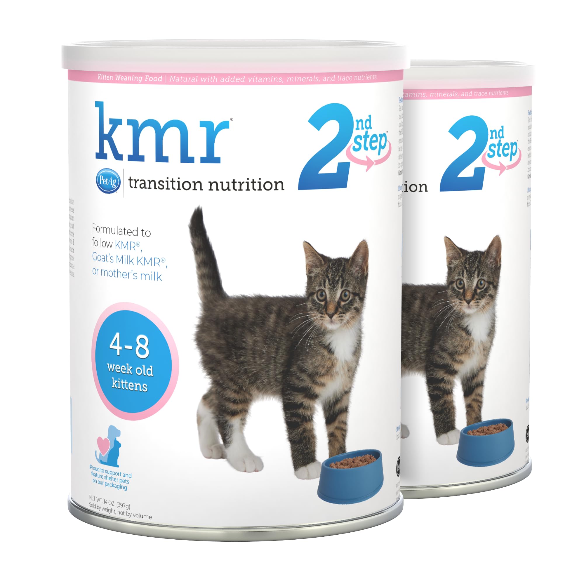 PetAg KMR 2nd Step, poudre-preparation pour transition chaton vers alimentation solide.