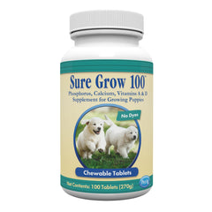 Sure Grow 100, comprimés à mâcher PetAg pour chiots en croissance