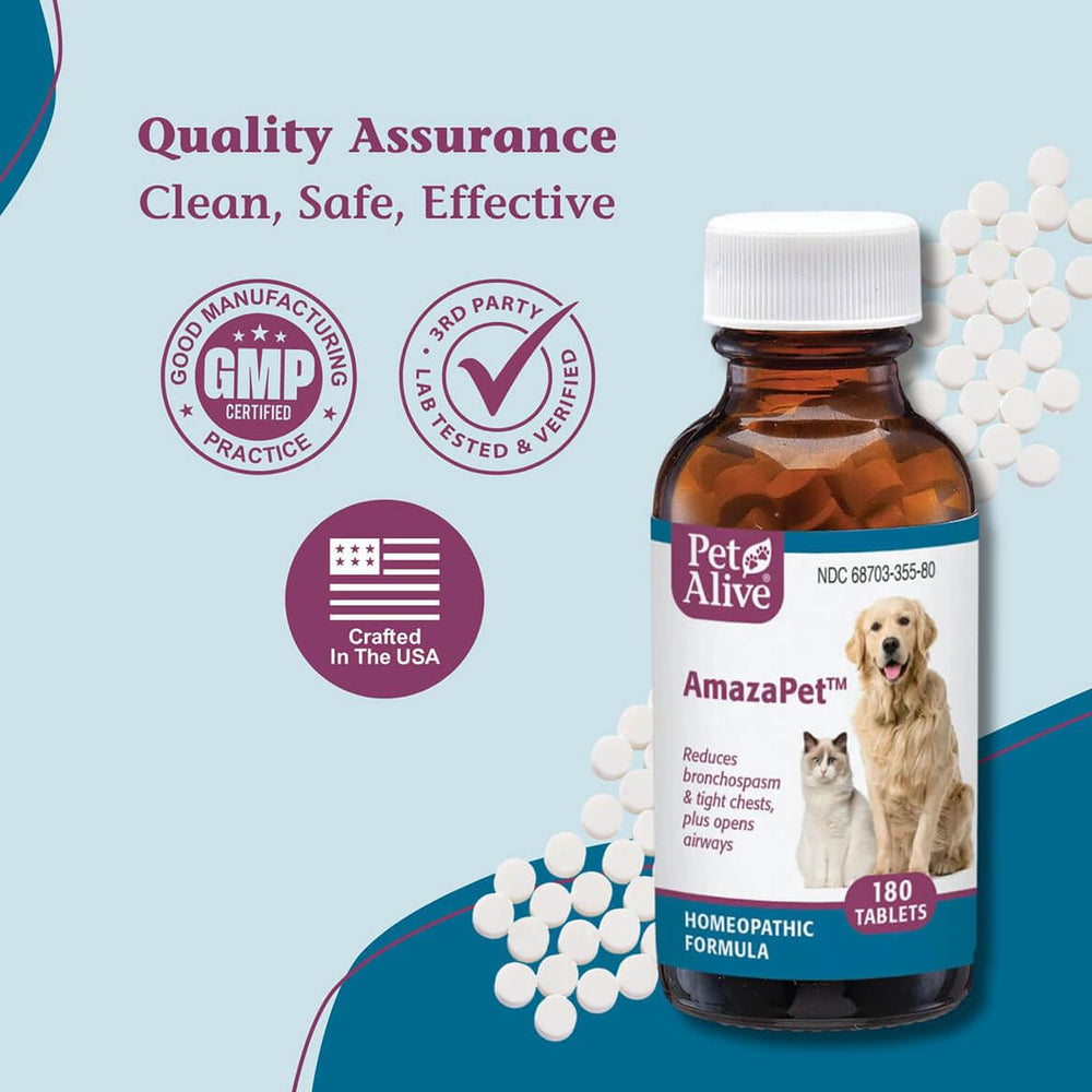 AmazaPet sécurité douce : produit sûr et non toxique pour tous les animaux.