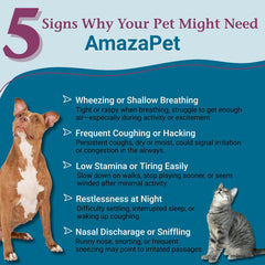 AmazaPet comprimés : faciles à prendre directement pour un soutien respiratoire.