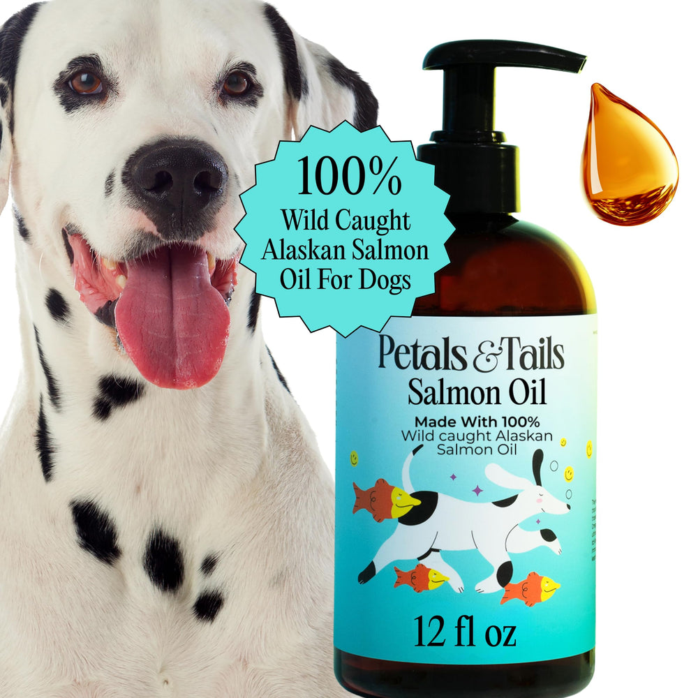 Petals and Tails huile saumon sauvage pompe — dosage précis et pratique.