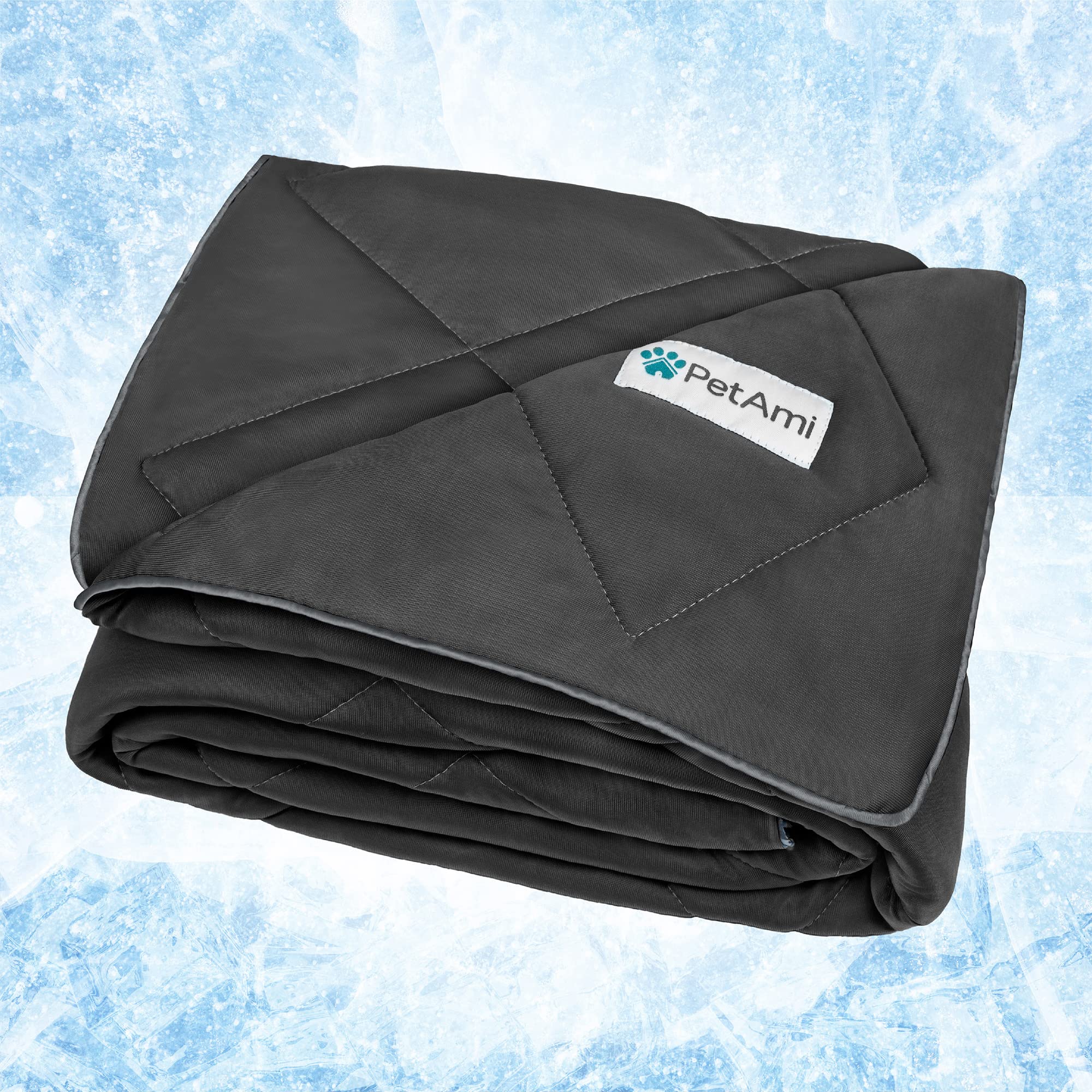 PetAmi Premium sur canapé, couverture douce pour chien et chat, protège le mobilier.