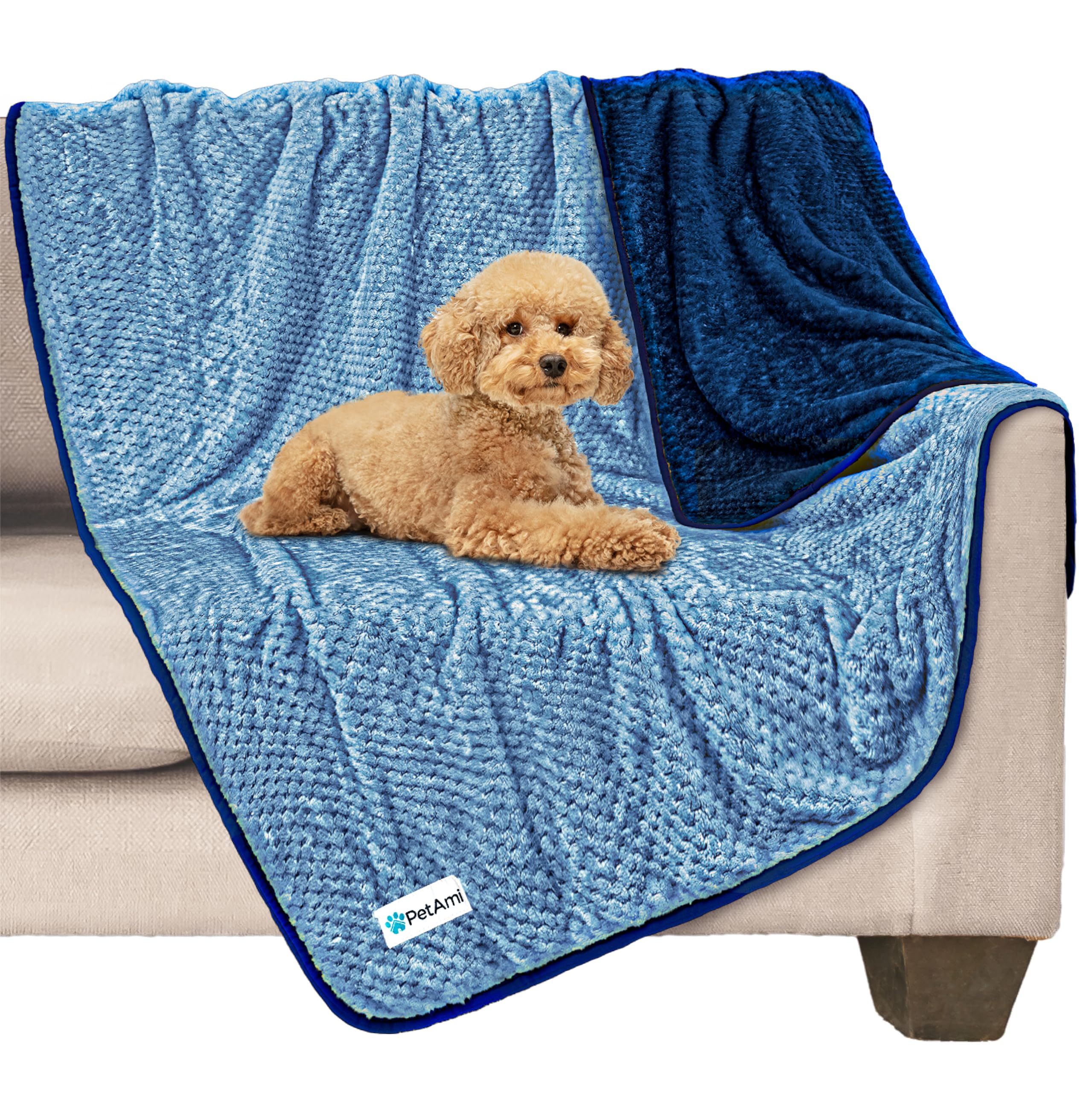 Couverture PetAmi imperméable pour chien, protège les meubles des liquides et taches.
