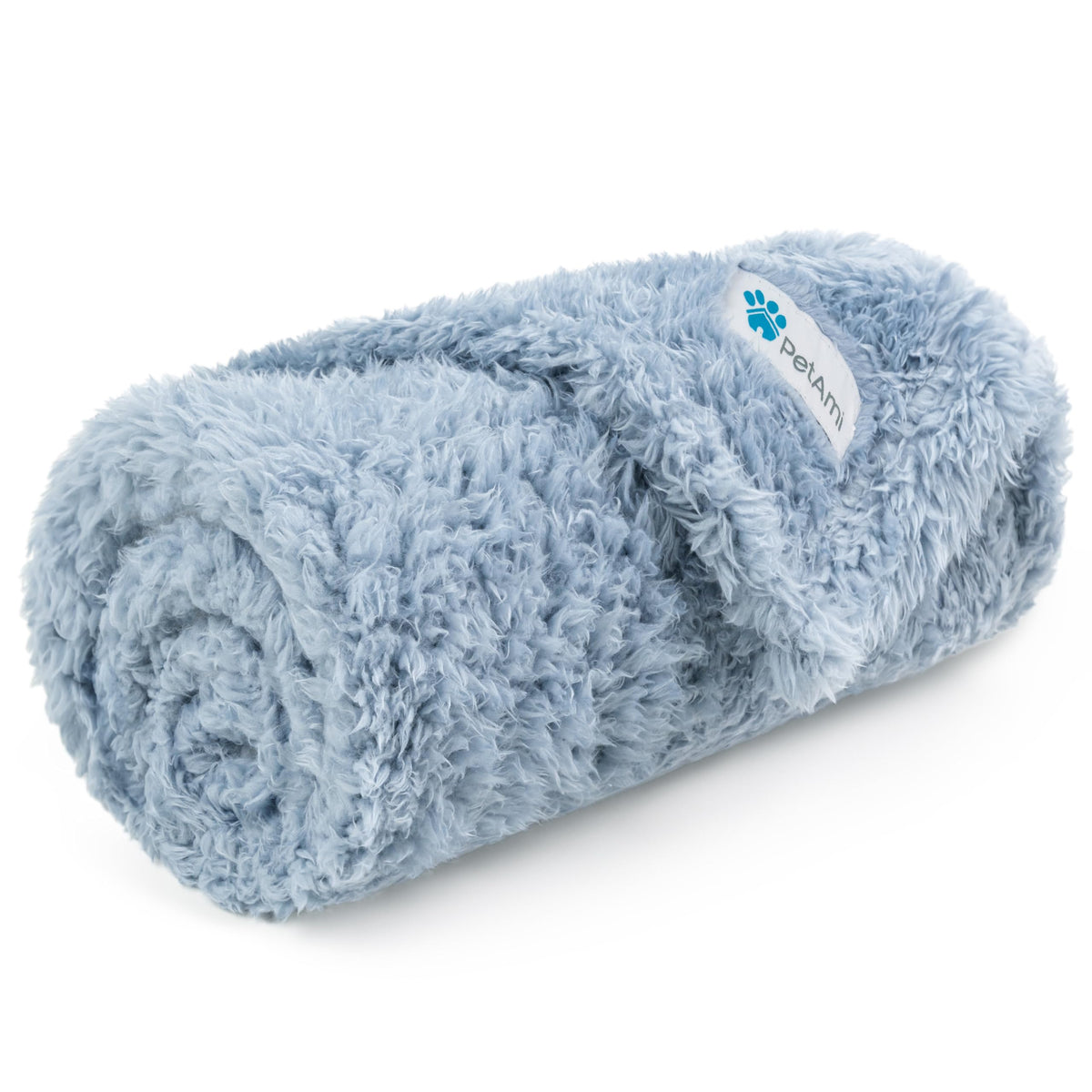 PetAmi couverture chien petit bleu, chaleur douce pour le canapé.