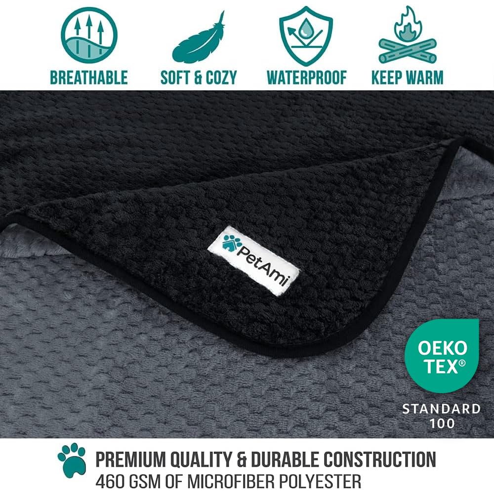 PetAmi couverture double-face douce offre chaleur et confort.