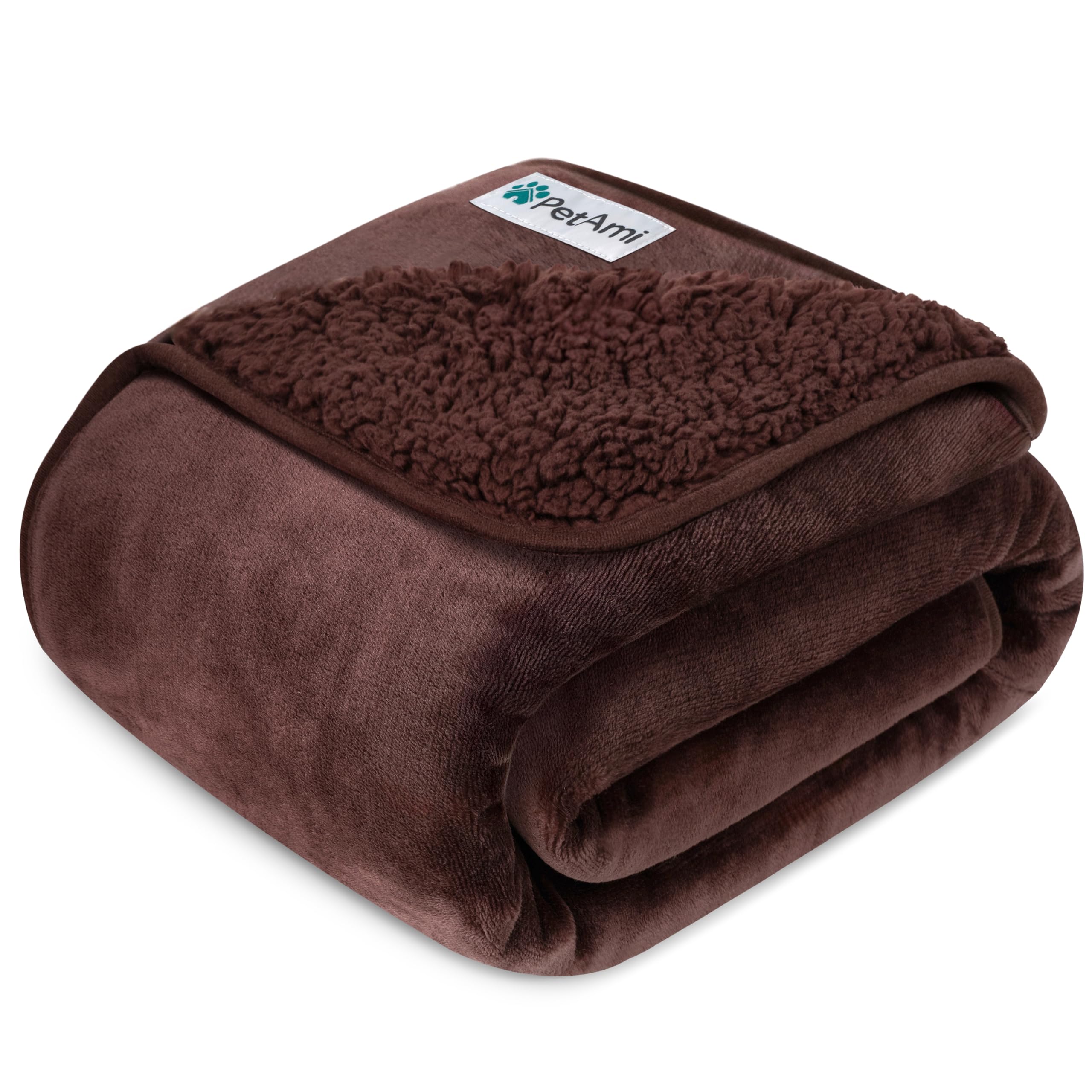 Couverture PetAmi réversible avec sherpa doux pour plus de chaleur.
