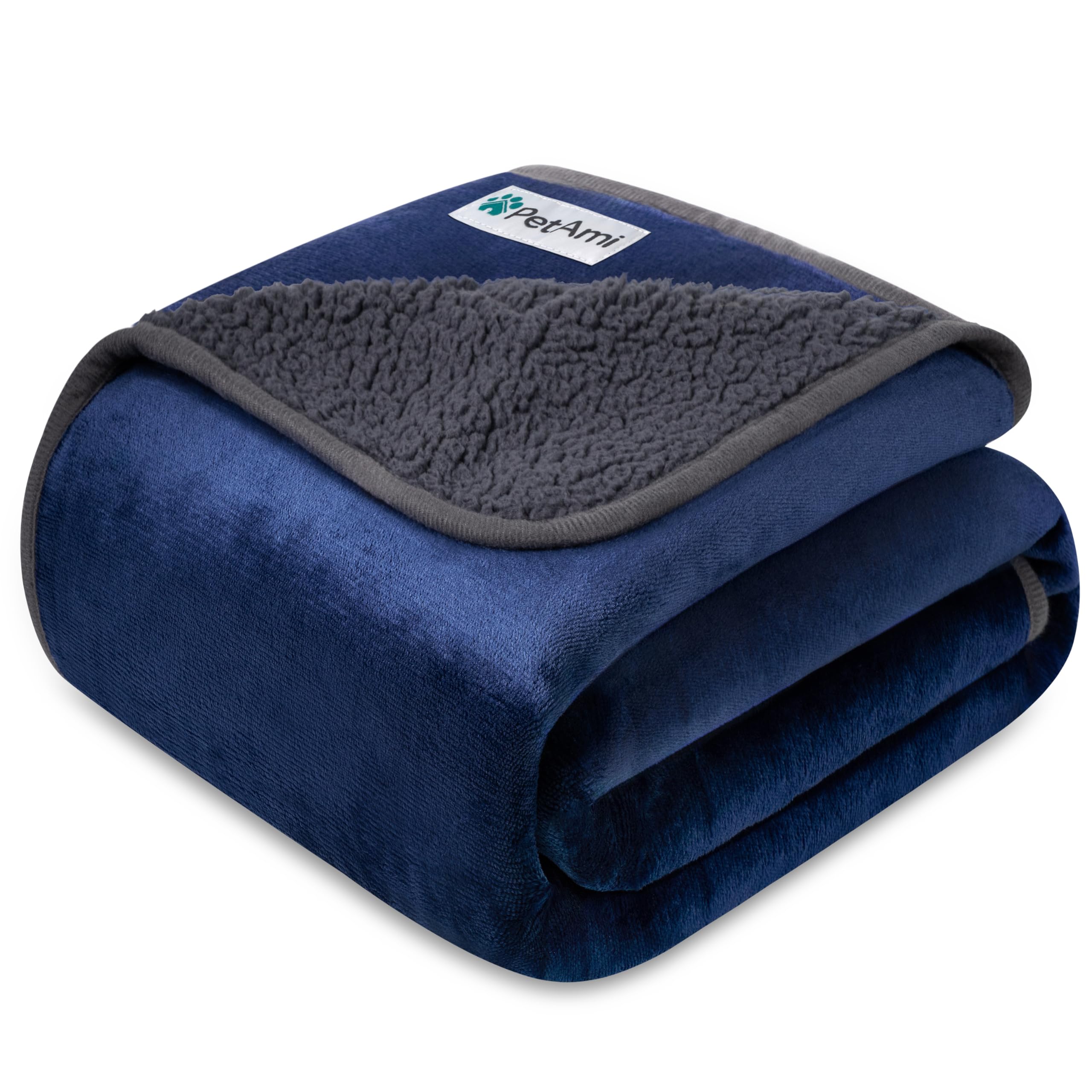 PetAmi Couverture réversible sherpa: chaleur confortable pour chiens et chats.