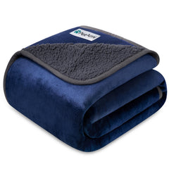 PetAmi Couverture réversible sherpa: chaleur confortable pour chiens et chats.