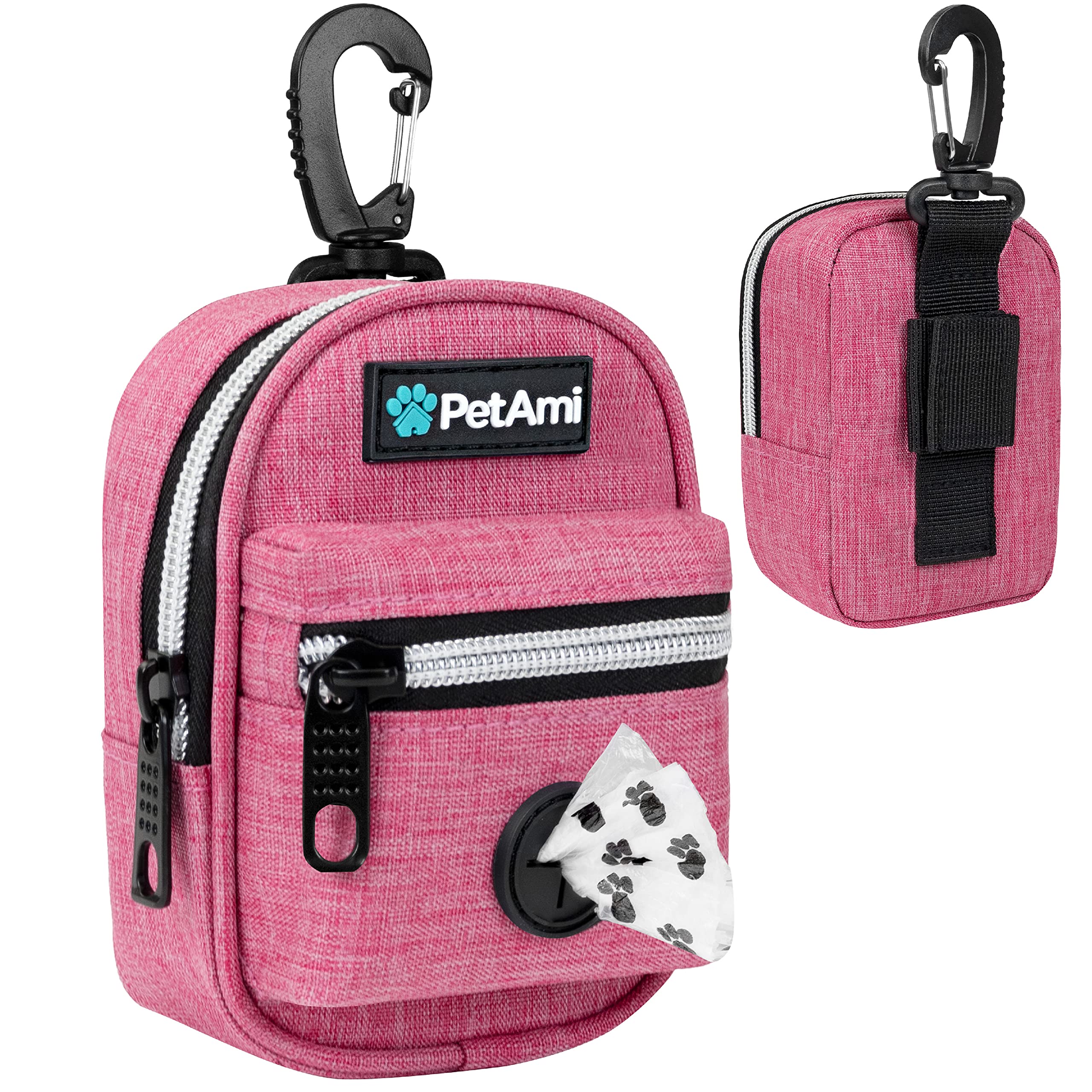 PetAmi distributeur-sacs-crottes-laisse-clip: fixation rapide pour promenades propres et pratiques.