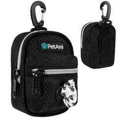 PetAmi distributeur sacs-crottes monté sur laisse pour ramassage rapide.