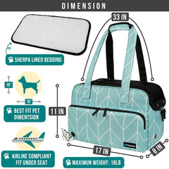Intérieur doux en sherpa du sac porte-animal PetAmi.