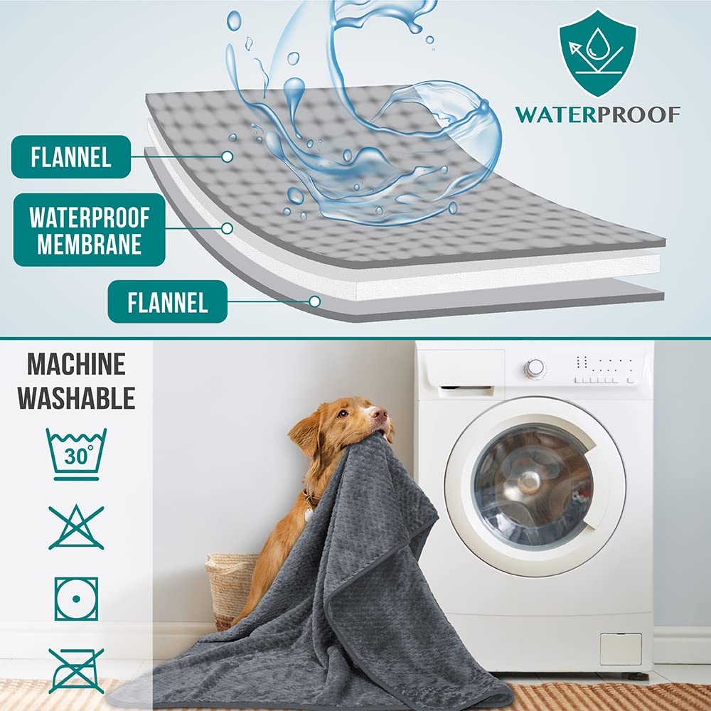 PetAmi couverture chien lavable en machine, entretien facile