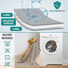 PetAmi lavage facile couverture lavable en machine et seche rapide