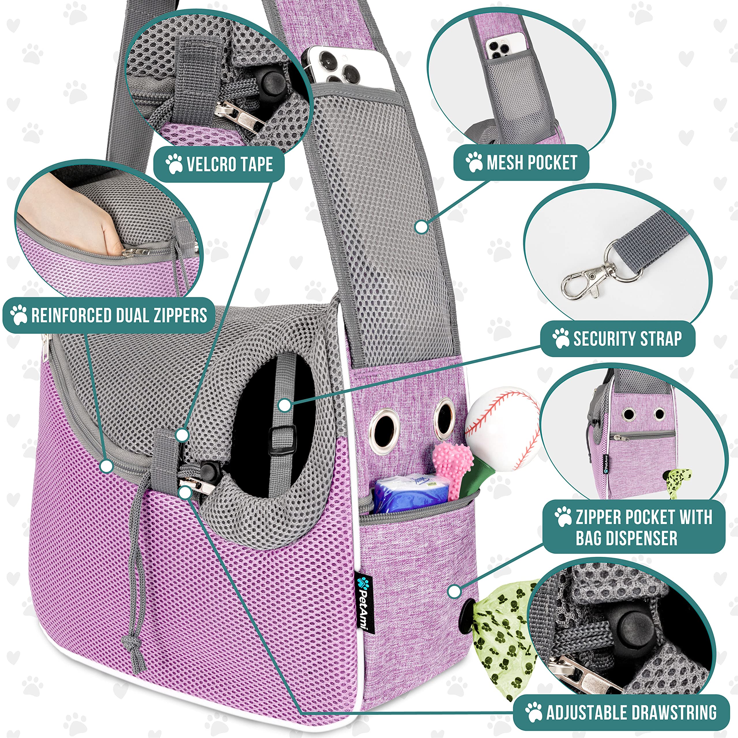 Le PetAmi maillage-ventile-design assure un flux d air optimal pour l animal.