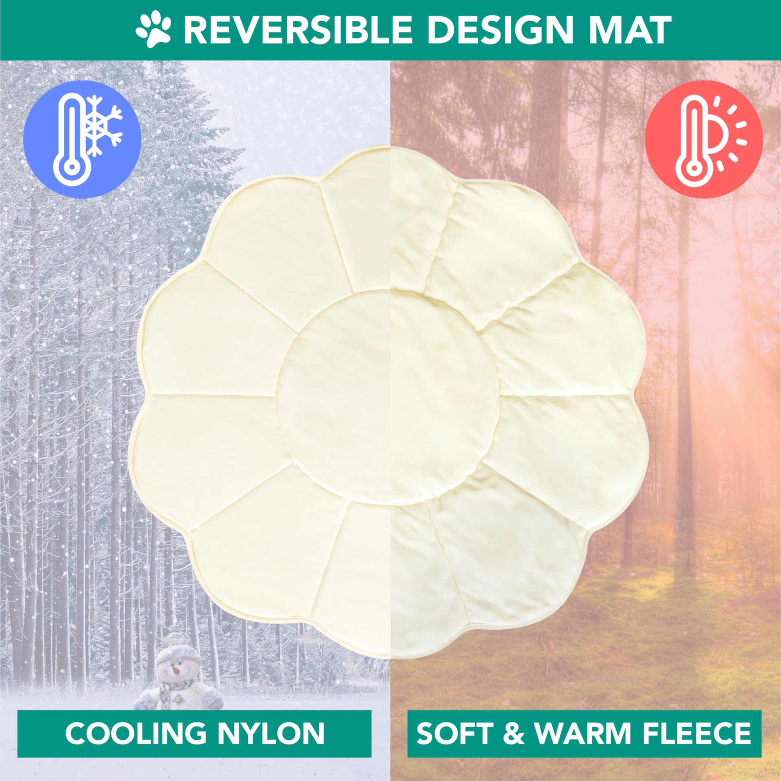 PetAmi nylon-refroidissant offre surface fraîche sans électricité ni eau.