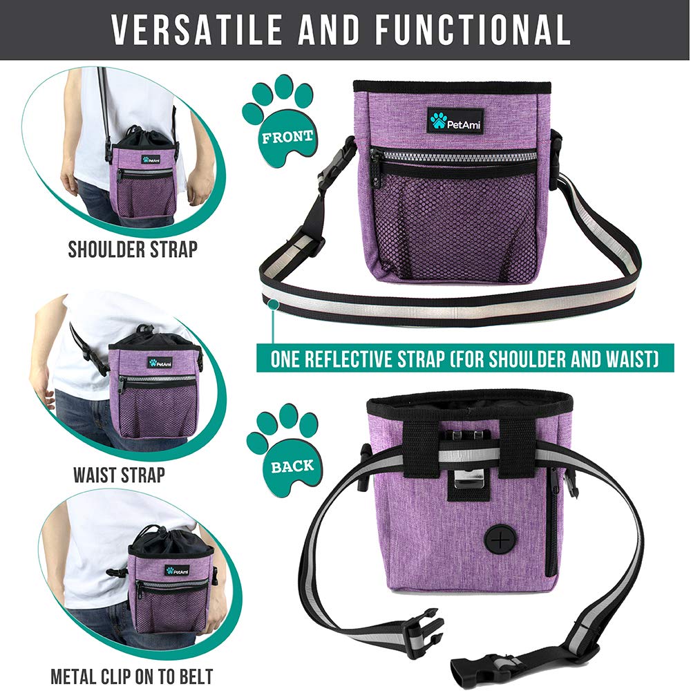 PetAmi ouverture arrière: rangements supplémentaires pour rouleaux de sacs.