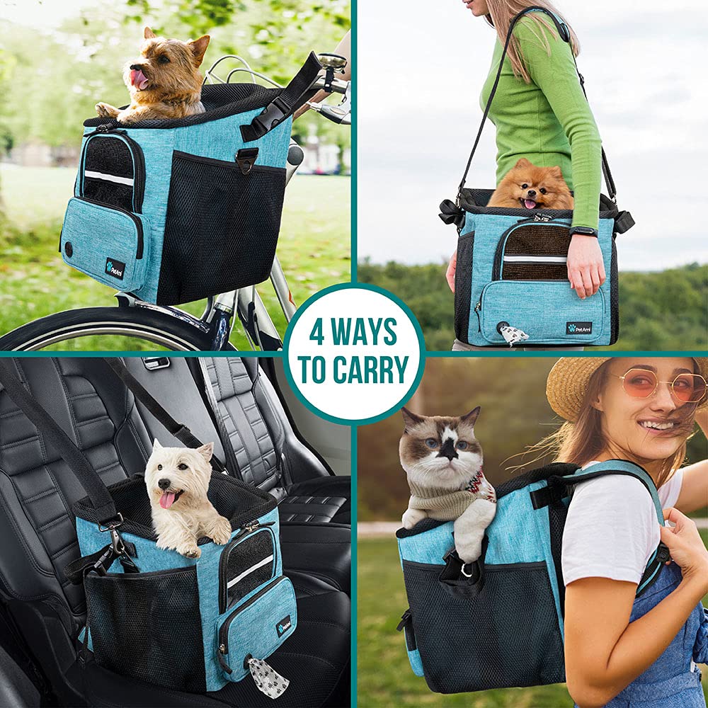 Panier PetAmi chien, distributeur de sacs à crottes pratique