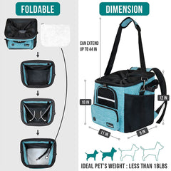 Panier PetAmi intérieur chien, intérieur douillet et chaleur pour les trajets