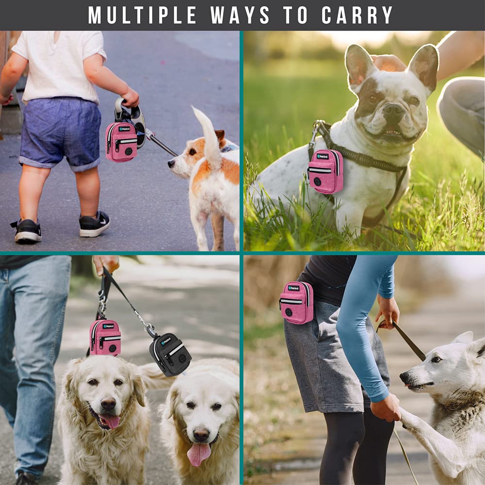 PetAmi poche-accessoires-chien-crottes: rangement léger pour friandises et sacs supplémentaires.