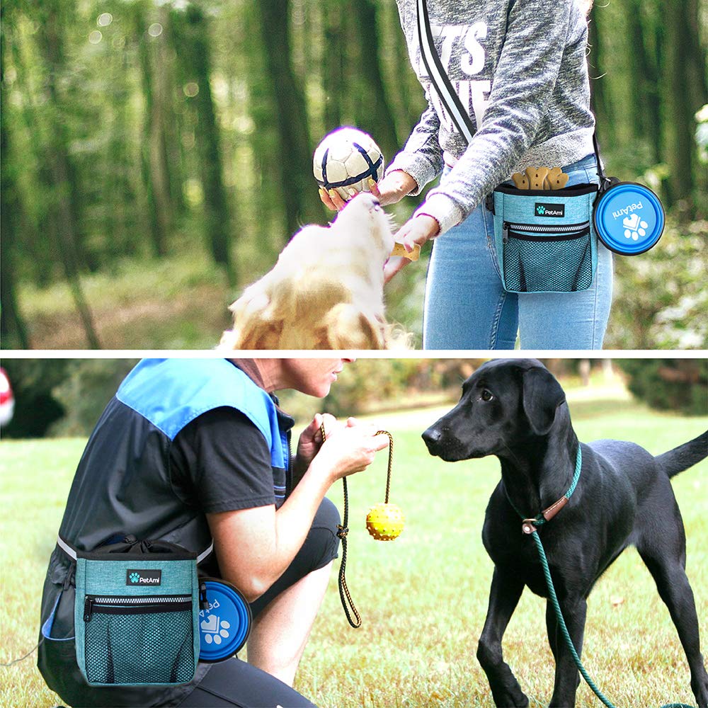 PetAmi poches extérieures zippées: accès facile pour clés et téléphone.