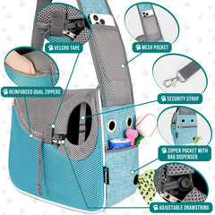 Porte-chien PetAmi avec lit sherpa amovible pour repos chaleureux lors des trajets.
