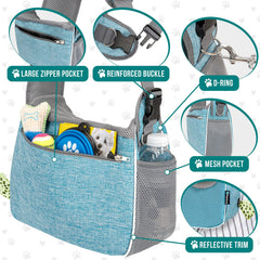 Porte-chien PetAmi, ventilation par mailles pour garder l’animal au frais.