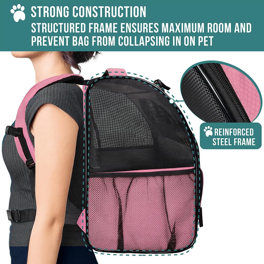 PetAmi sac à dos avec bol pliable pour hydratation en déplacement.