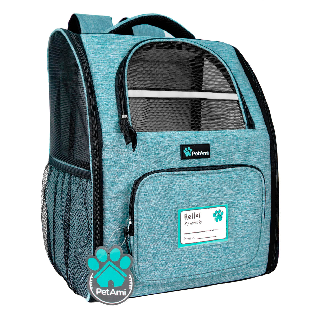 PetAmi Sac dos chat chien, ouverture latérale pratique pour un accès rapide.