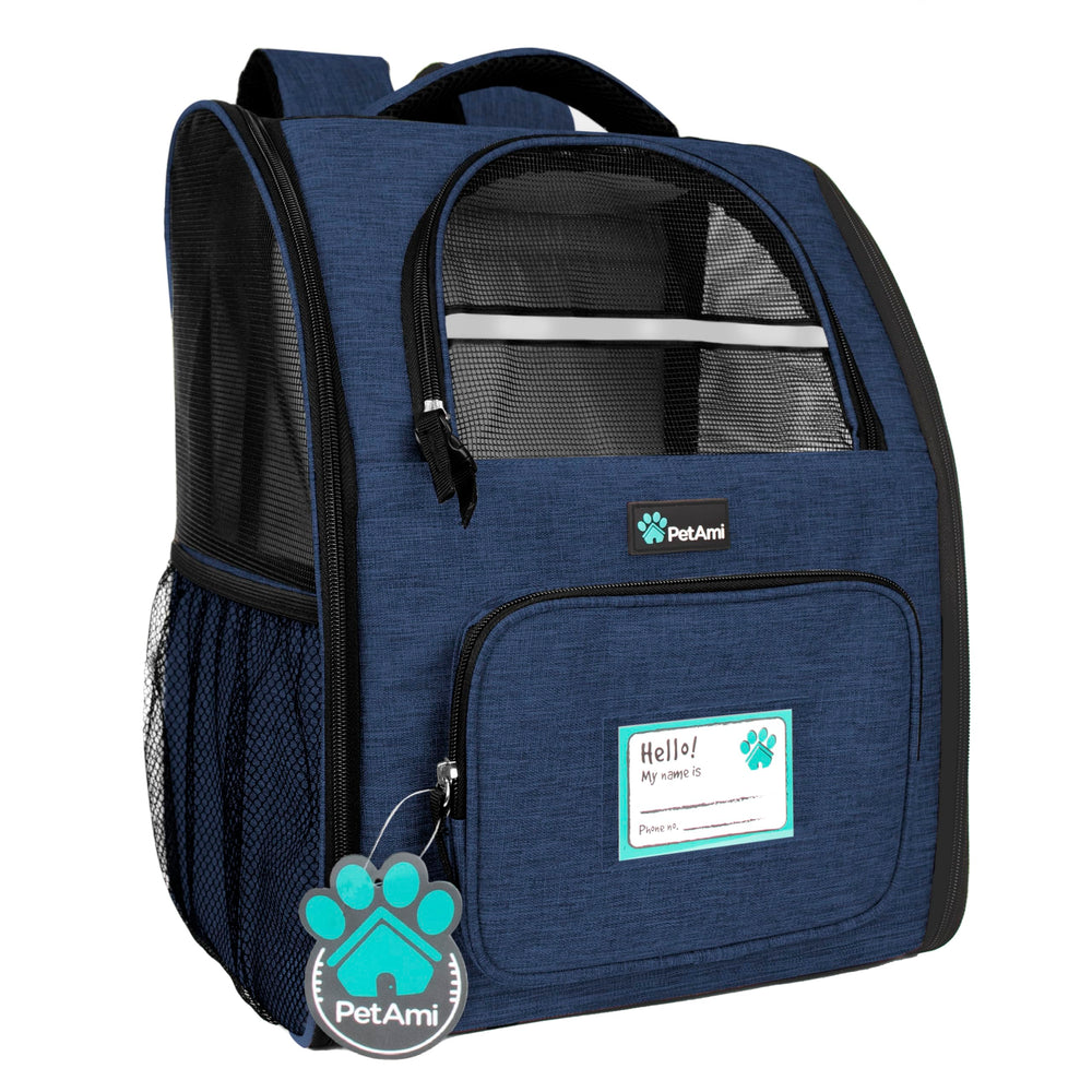 PetAmi Sac-dos entree-laterale: pratique pour chien ou chat lors de voyages.