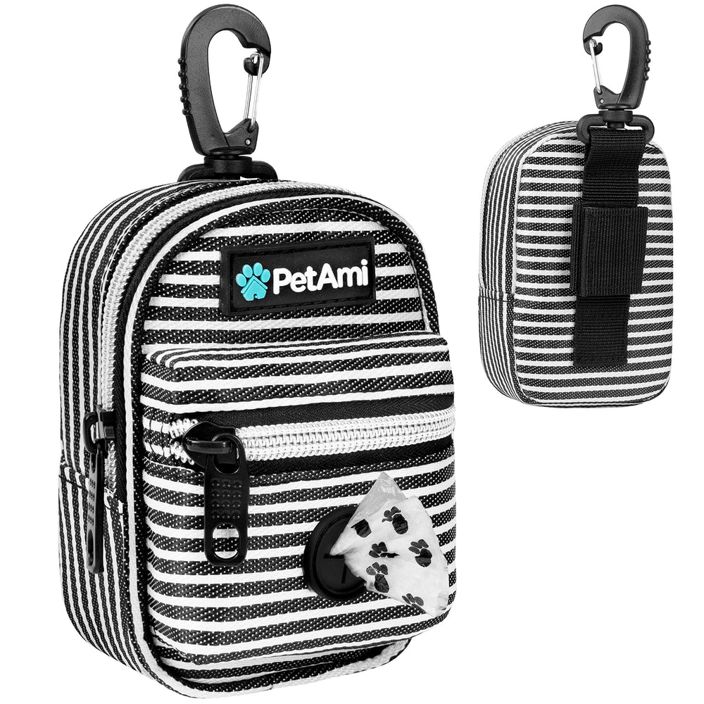 PetAmi: support-sac-crottes-chien attaché à la laisse, pratique pour promenades propres.