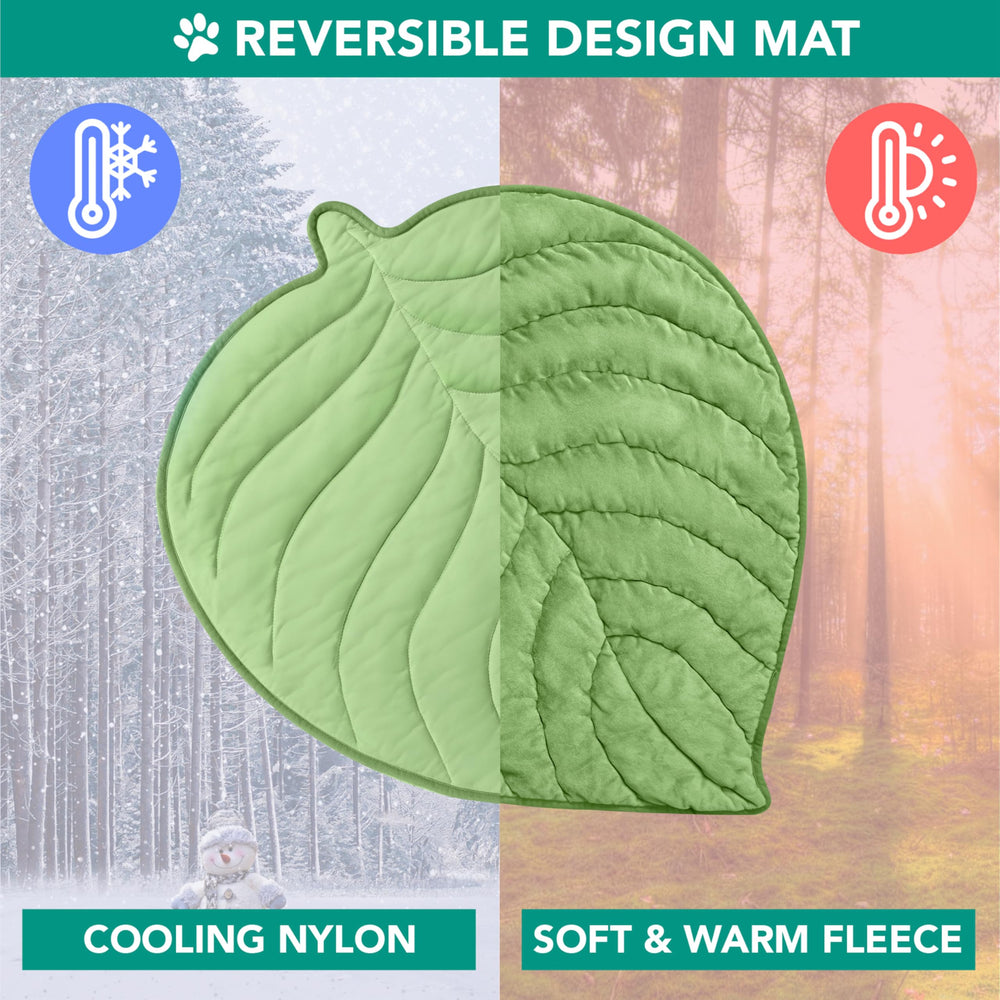 PetAmi Tapis réversible avec face peluche, offre chaleur douce.