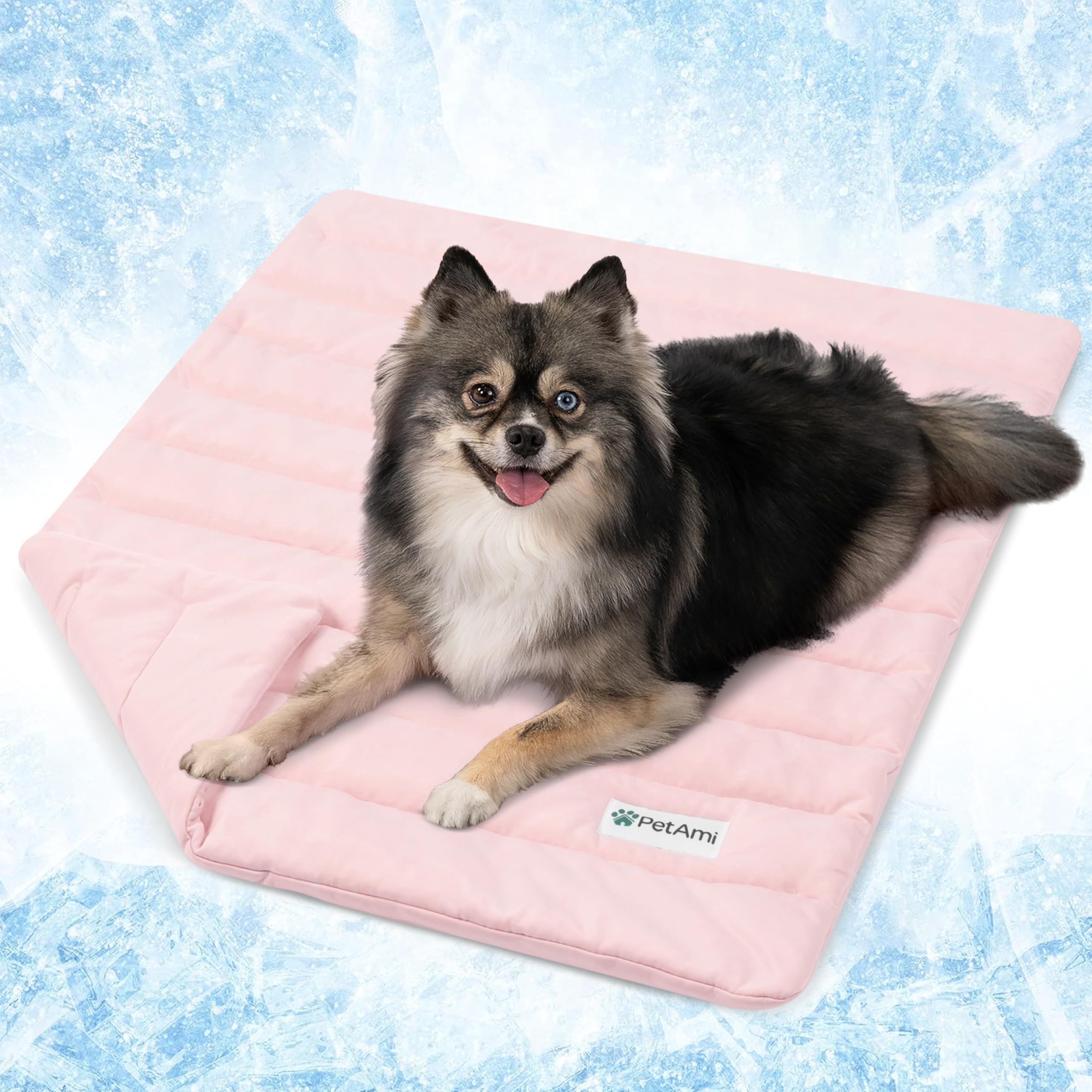 Tapis PetAmi en nylon frais pour chiens et chats, reste au frais.
