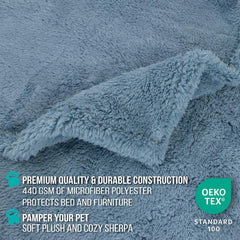 PetAmi texture sherpa peluche cocon confortable