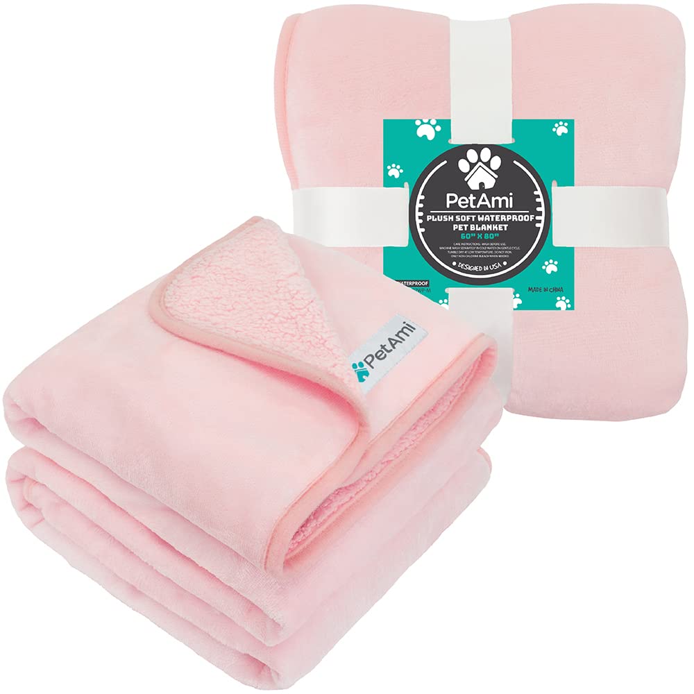 Tissu microfibre et sherpa pour le confort PetAmi rose.
