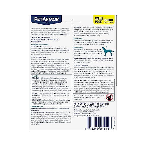 PetArmor, application topique facile entre les omoplates du chien.