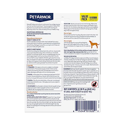 PetArmor: application du produit sur la peau entre les épaules.