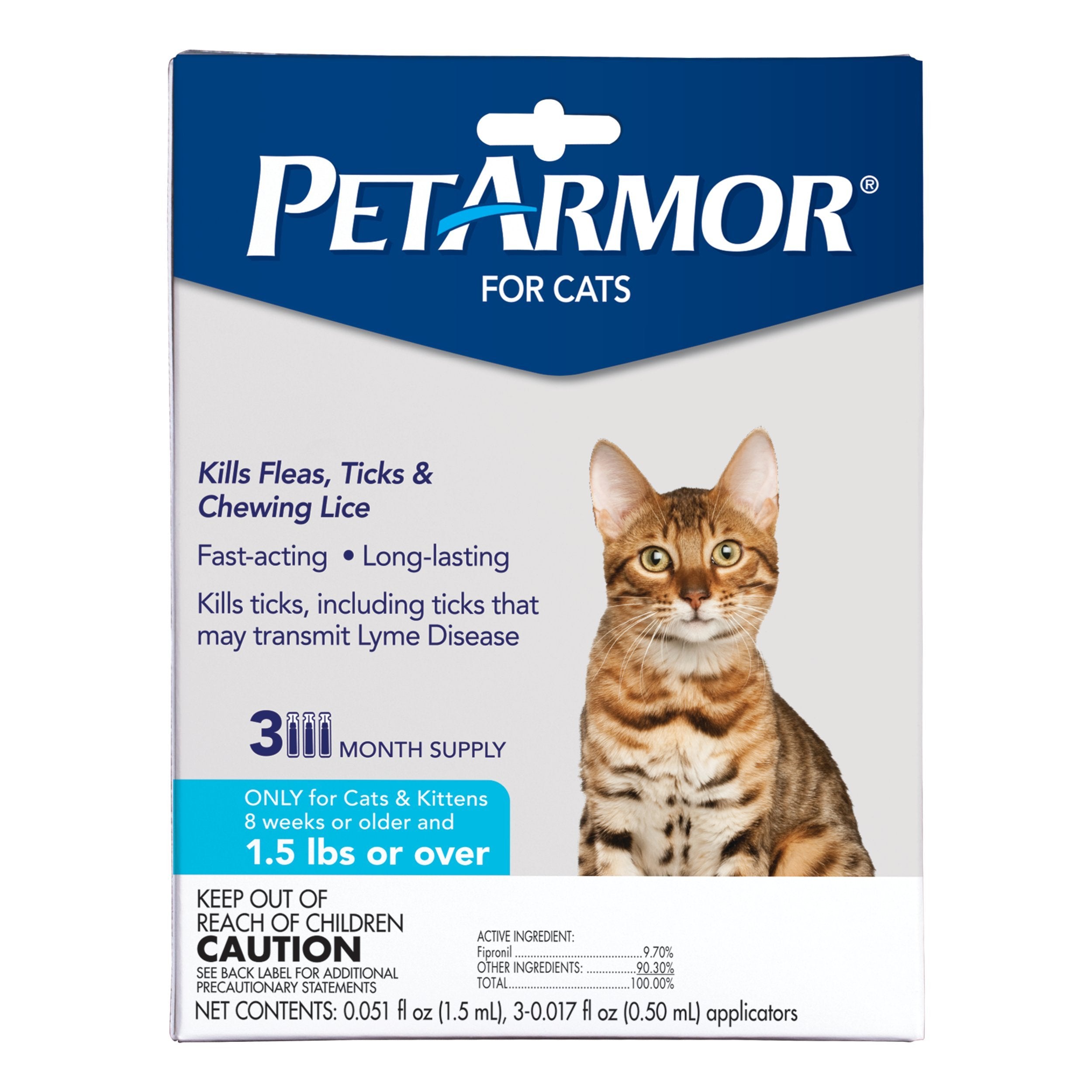 PetArmor chat: protection contre puces et tiques.