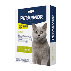 Boîte PetArmor pour chats, traitement contre les puces et les tiques, pratique.