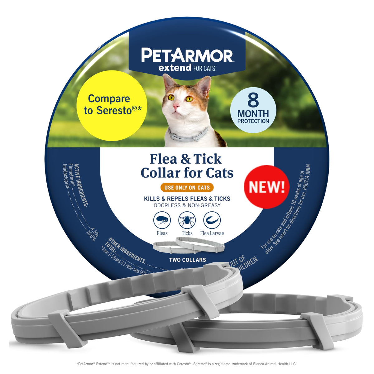 PetArmor Extend collier chat – emballage prêt à utiliser et notice détaillée