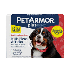 PetArmor Plus: bouteille topique prête à l'emploi pour chien extragrand, contrôle puces.