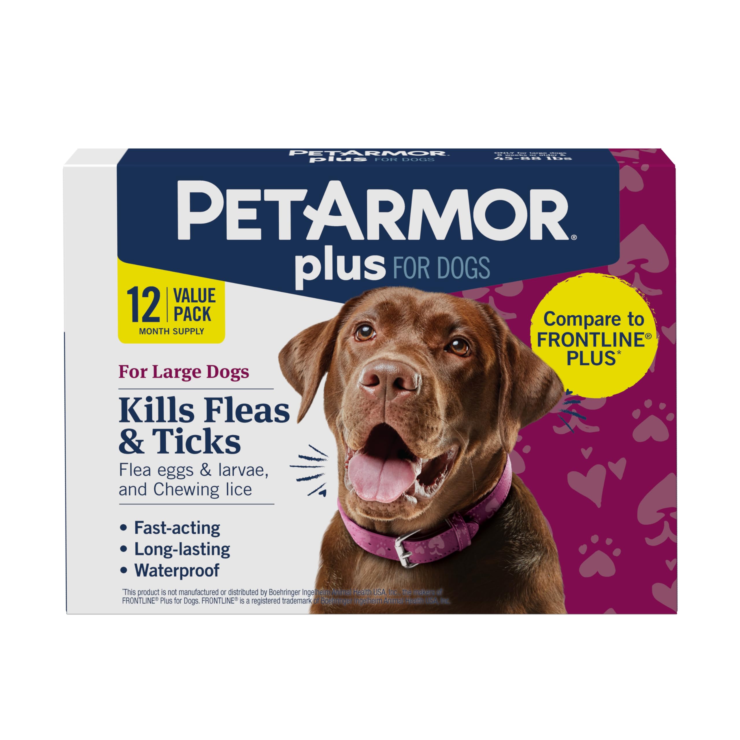 PetArmor Plus – bouteille topique prête à l’emploi pour protéger le pelage du chien.