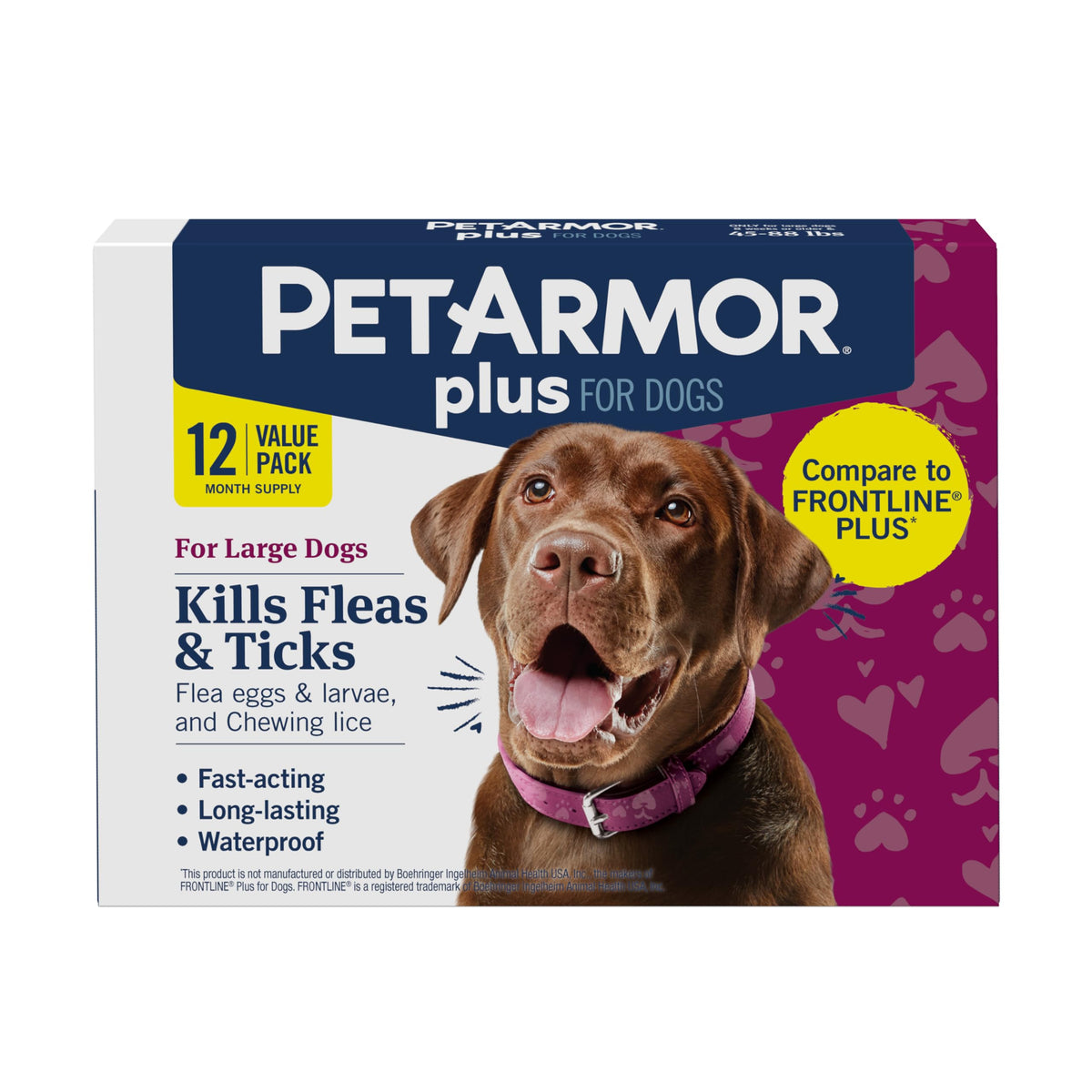 PetArmor Plus – bouteille topique prête à l’emploi pour protéger le pelage du chien.