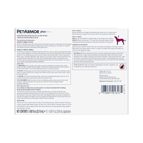 PetArmor Plus – protection continue sans fréquentes visites chez le vétérinaire.