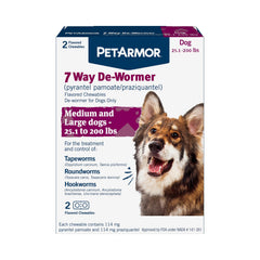 Tablettes vermifuge PetArmor pour chien grand, administration facile.