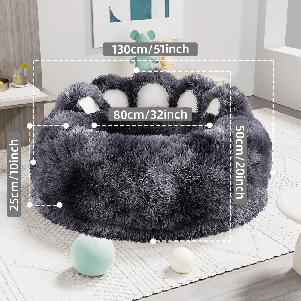 PETART lit chien surface peluche imperméable, nettoyage simplifié après accidents.