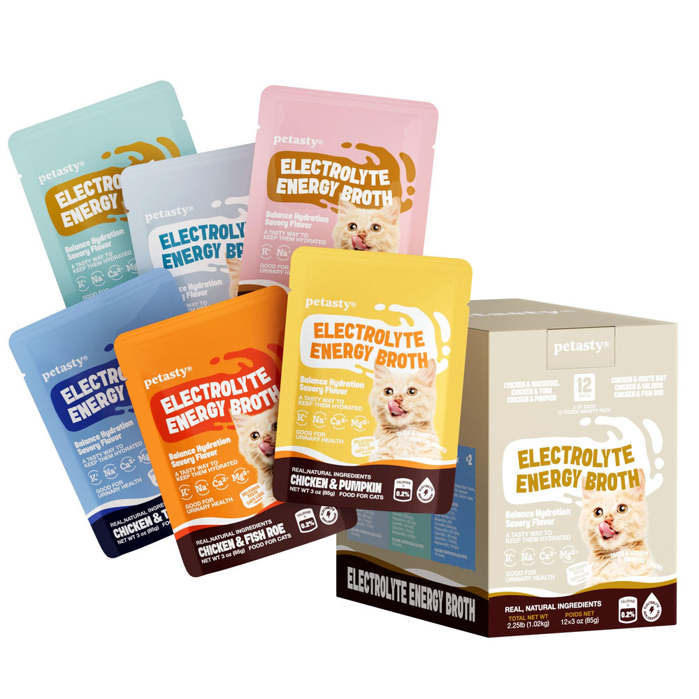 PETASTY Bouillon chat ensemble saveurs 85 g pour varier les repas.